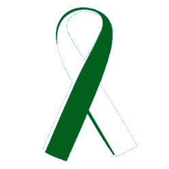 Green and White Ribbon